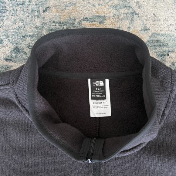 The North Face Big Front Range Fleece Jacket Mens 3X Black Heather Full Zip - Picture 4 of 9
